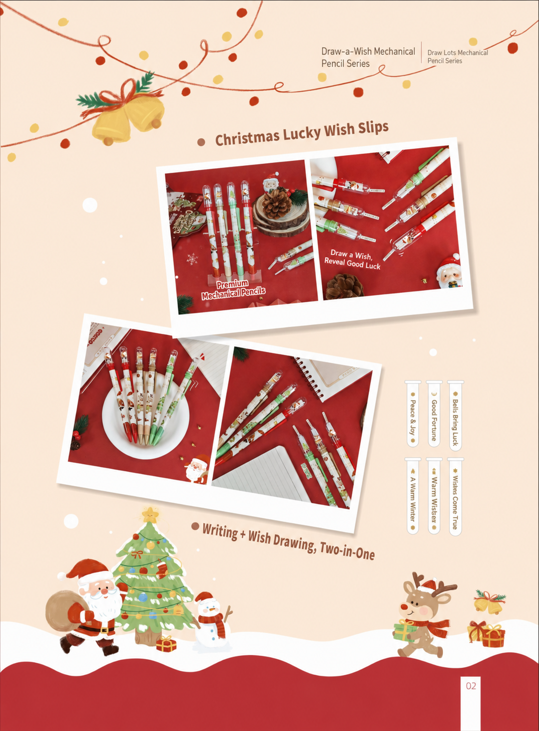 Christmas Wish Mechanical Pencil Display Set