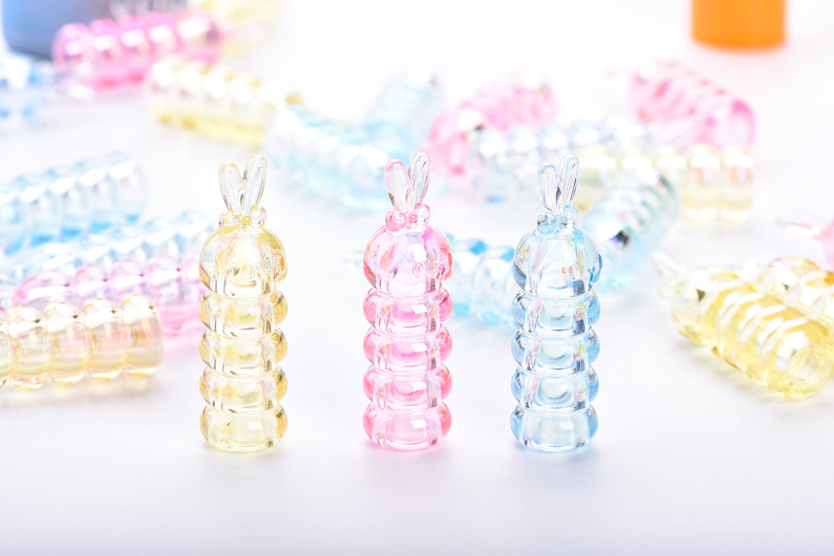 Crystal Bunny Pencil Caps – 3-Piece Pack | TB-916