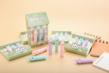 TB-938 Rotating Bunny Expression Pencil Caps – 3-Piece Pack